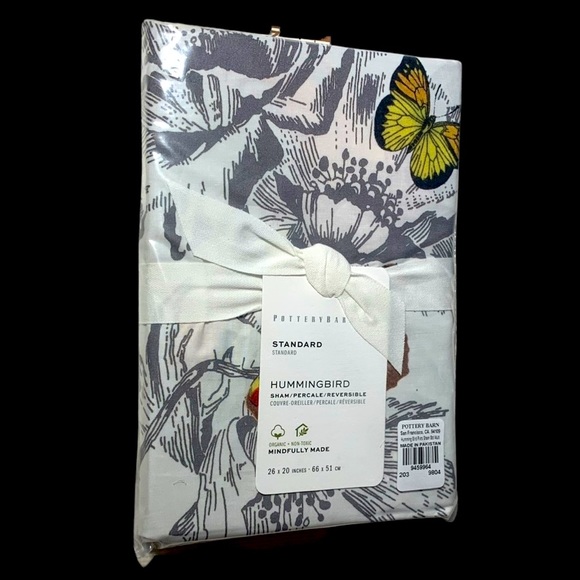 Pottery Barn Bedding New Pottery Barn Hummingbird Reversible Sham